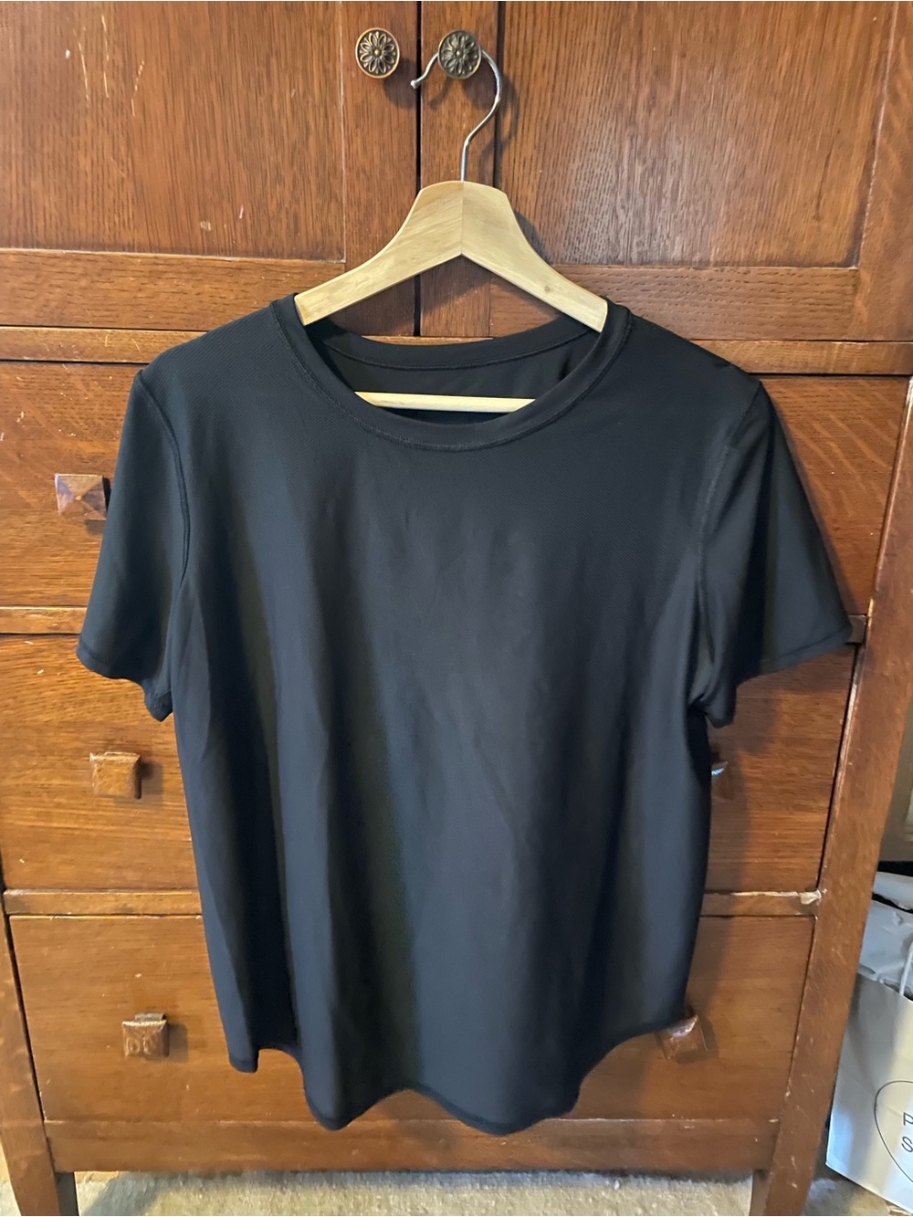 Lululemon Black Mesh Workout Tee | Size 10